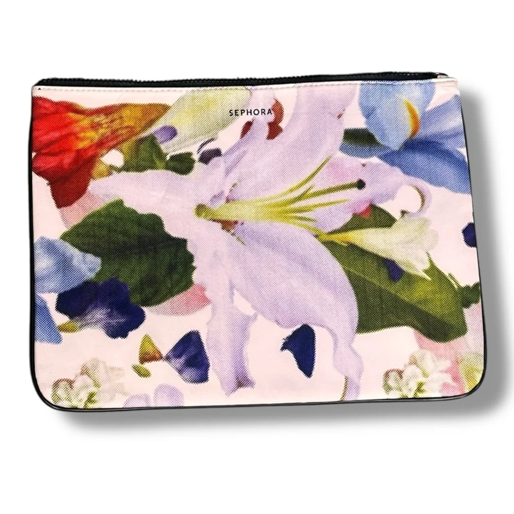 Sephora large cosmetic / travel wristlet bag NEW